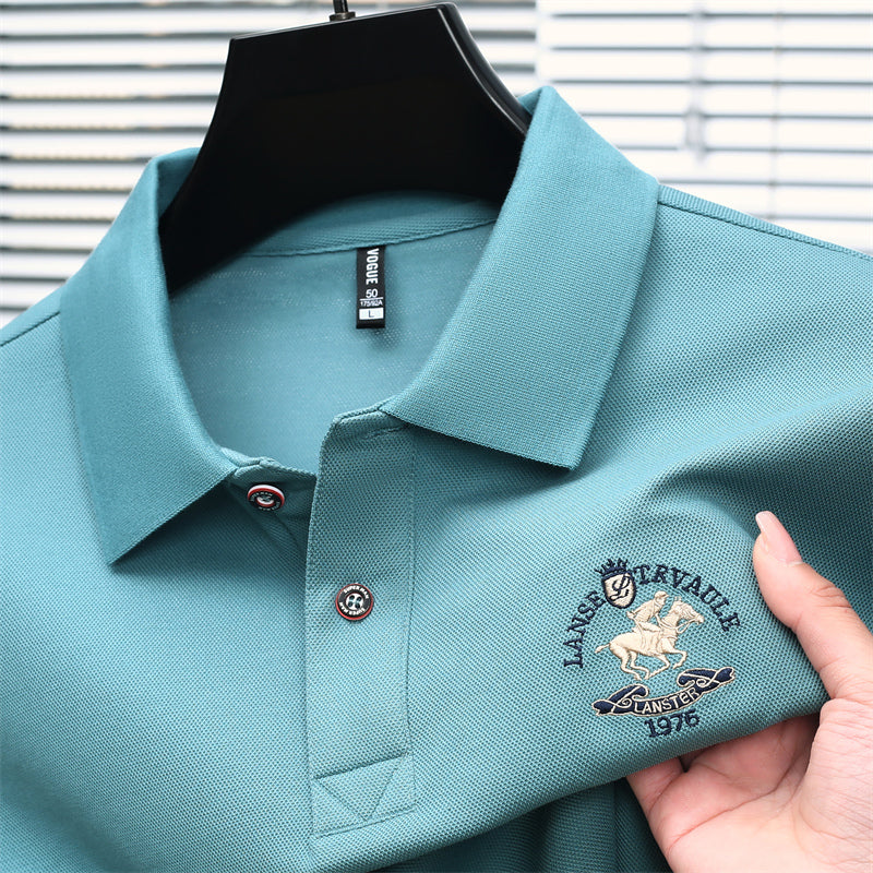 Harbor Luxe Men’s Polo – Signature Trim Edition