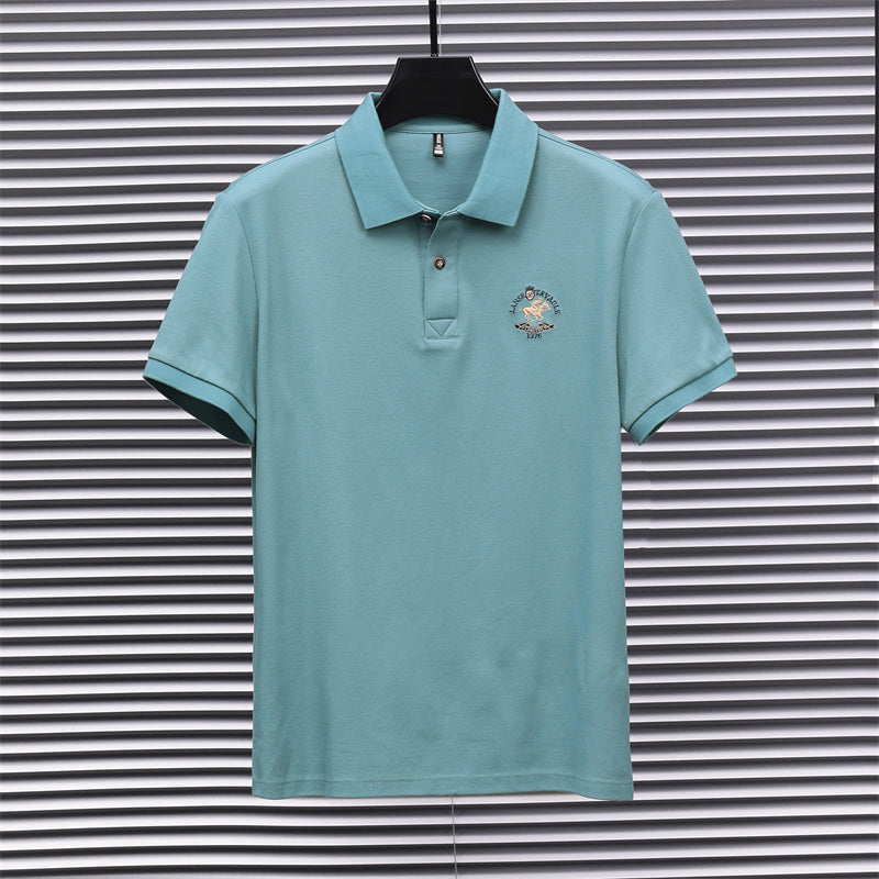 Harbor Luxe Men’s Polo – Signature Trim Edition