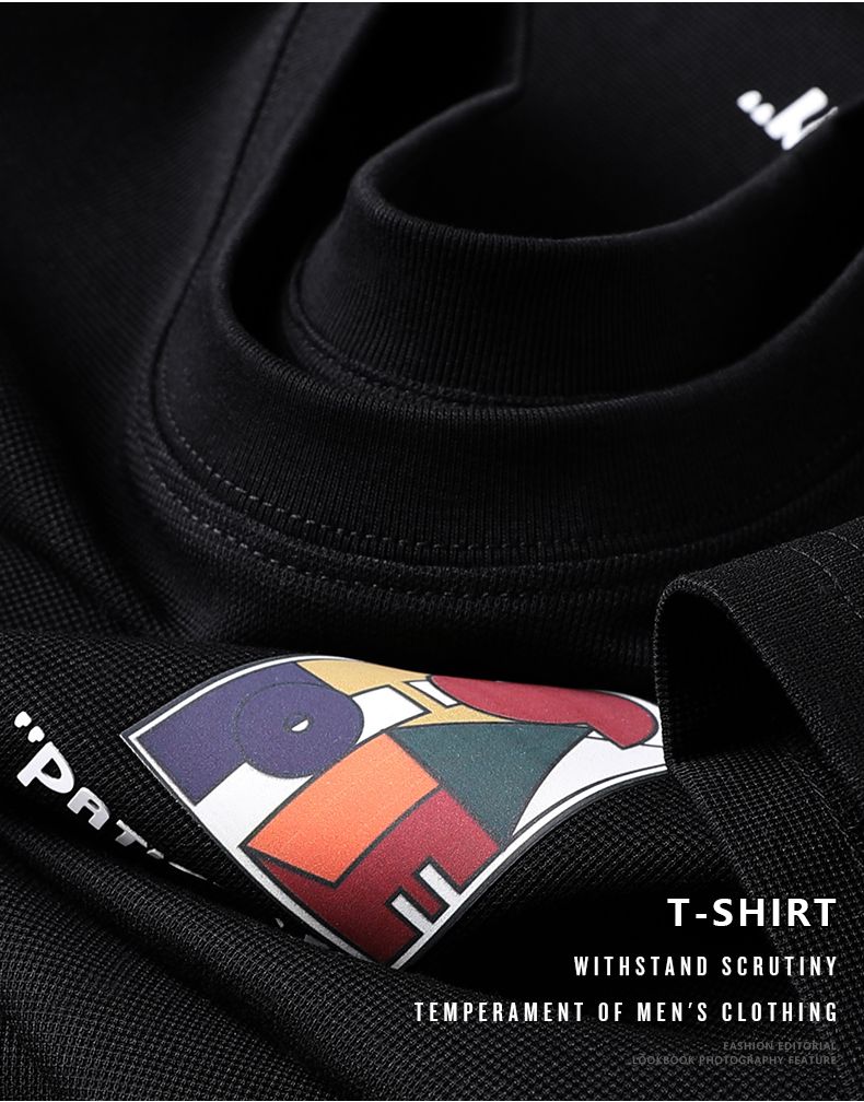 Paticul DTF Print Tee – Oversized Fit for Men