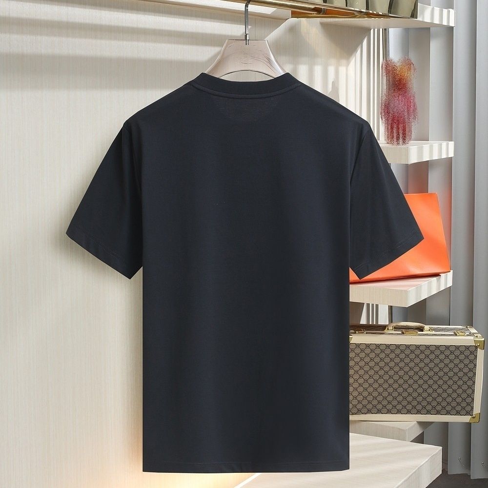 Horse Embroidery DTF Tee – Oversized Fit for Men