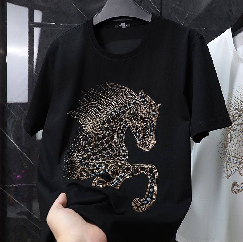 Diamond Horse Tee – Oversized Fit for Men