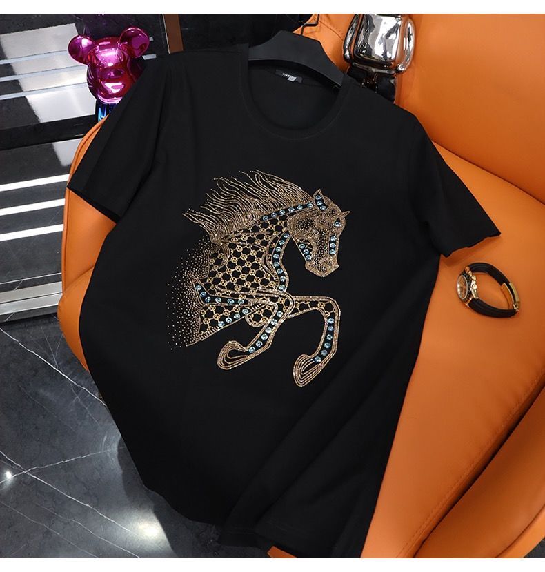 Diamond Horse Tee – Oversized Fit for Men