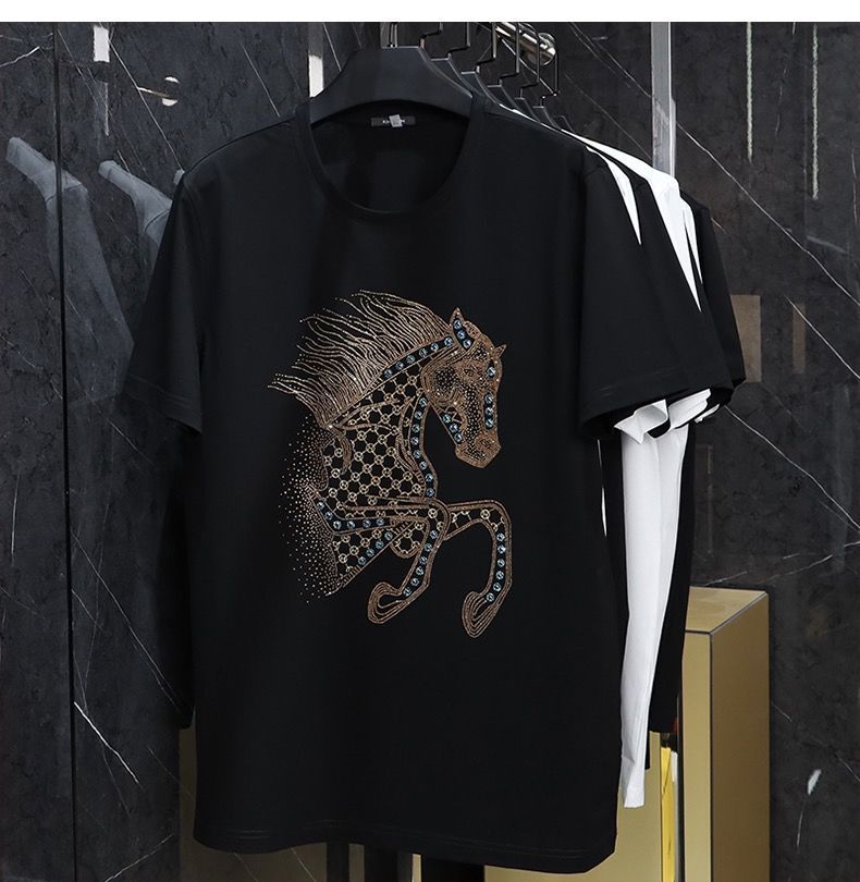 Diamond Horse Tee – Oversized Fit for Men