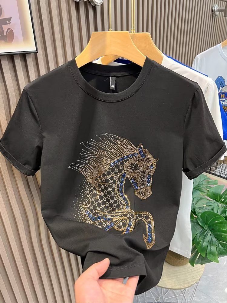 Diamond Horse Tee – Oversized Fit for Men