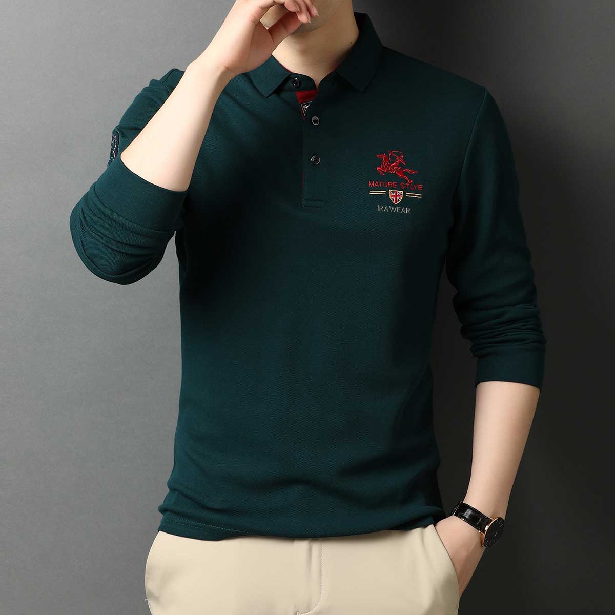 Premium Full Sleeve Polo T-Shirt for Men