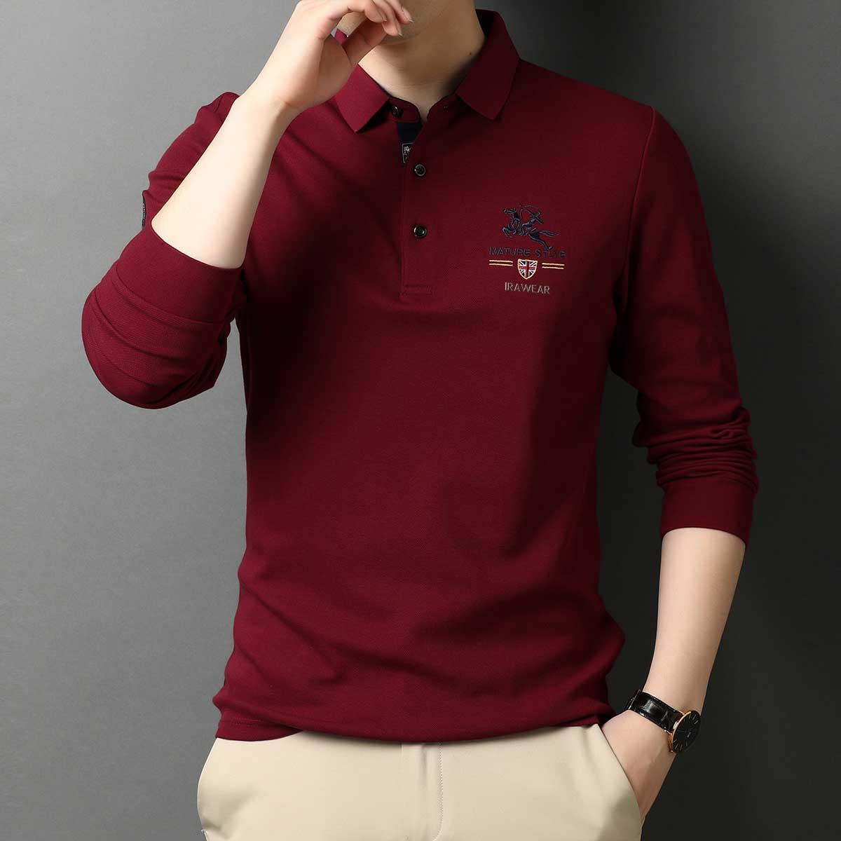 Premium Full Sleeve Polo T-Shirt for Men