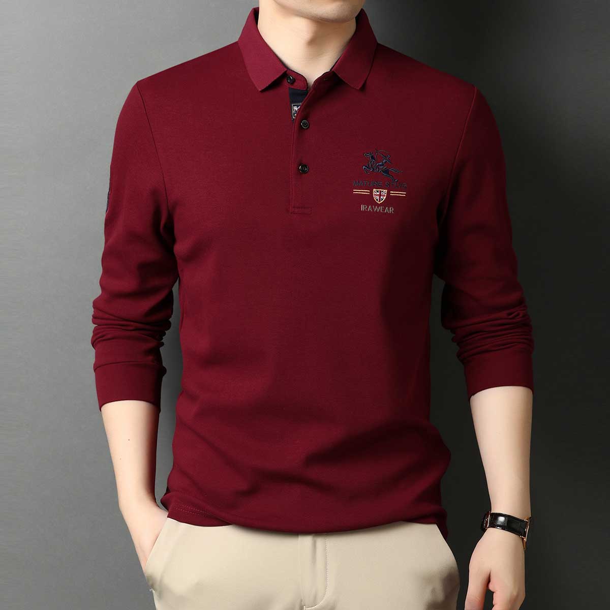 Premium Full Sleeve Polo T-Shirt for Men