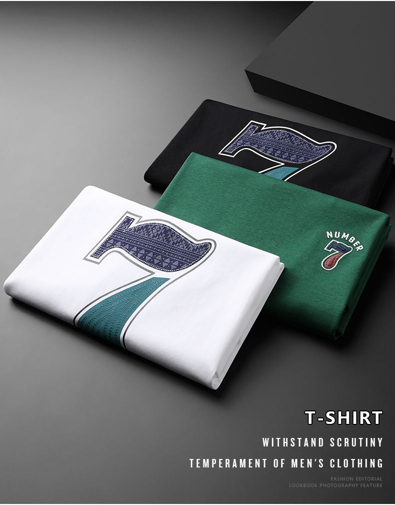 Stylish Number 7 Tee – Bold Minimal Design for Men