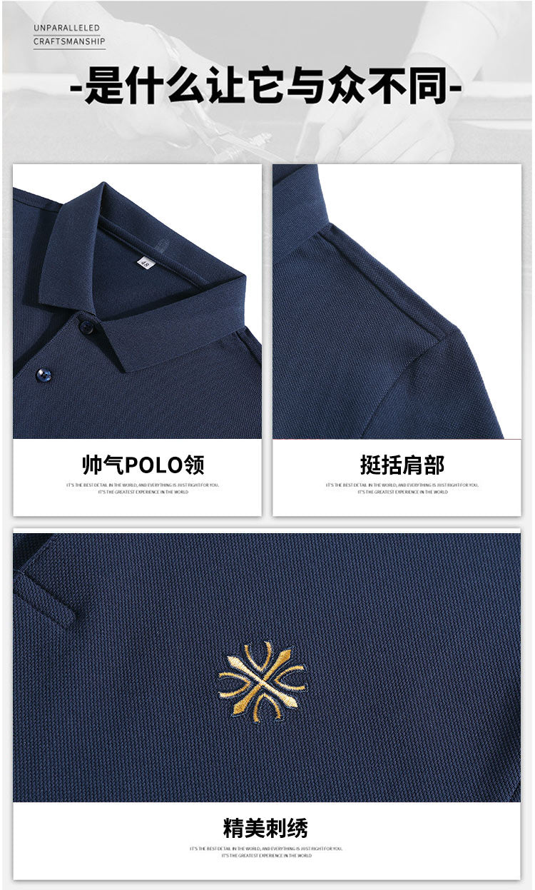 Premium Embroidered Collar Neck T-Shirt for Men