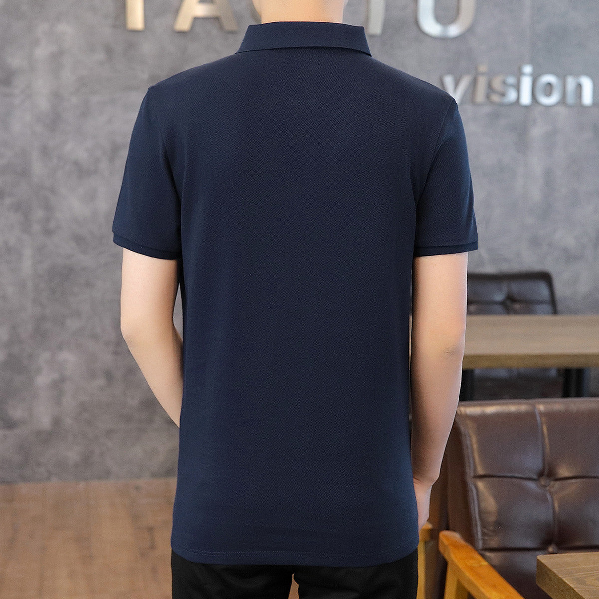 Premium Embroidered Collar Neck T-Shirt for Men