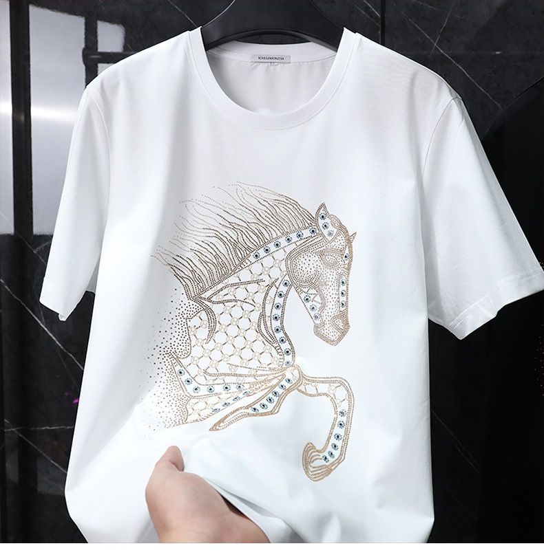 Diamond Horse Tee – Oversized Fit for Men