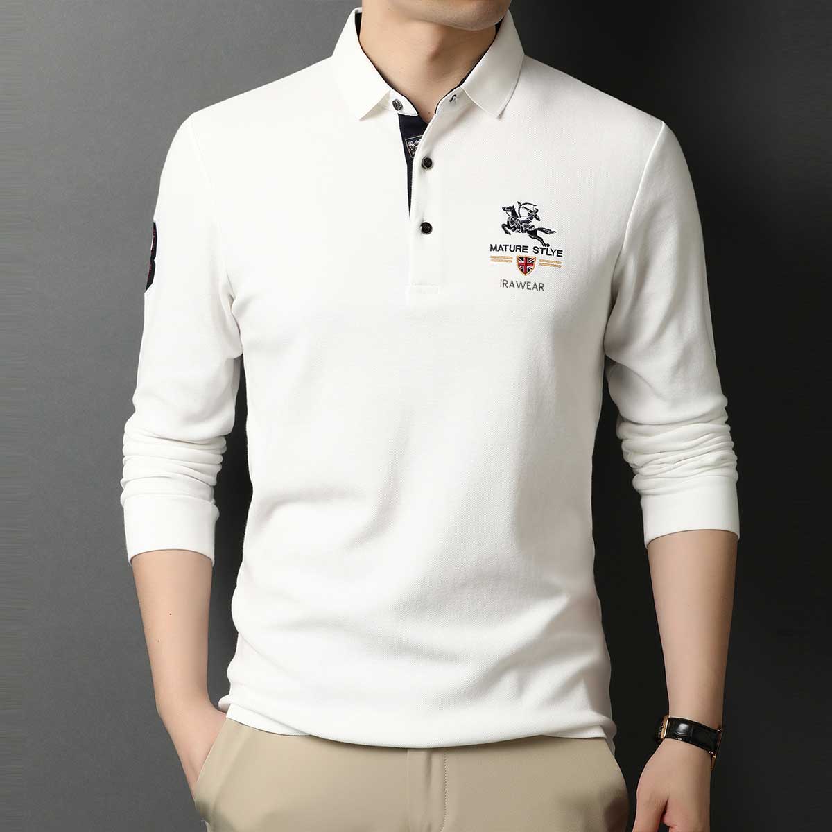 Premium Full Sleeve Polo T-Shirt for Men